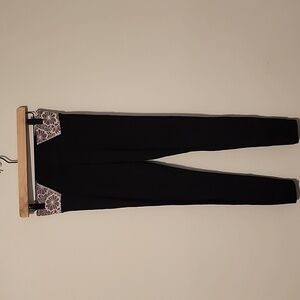 Victoria's Secret PINK yoga leggings size XS lace accents